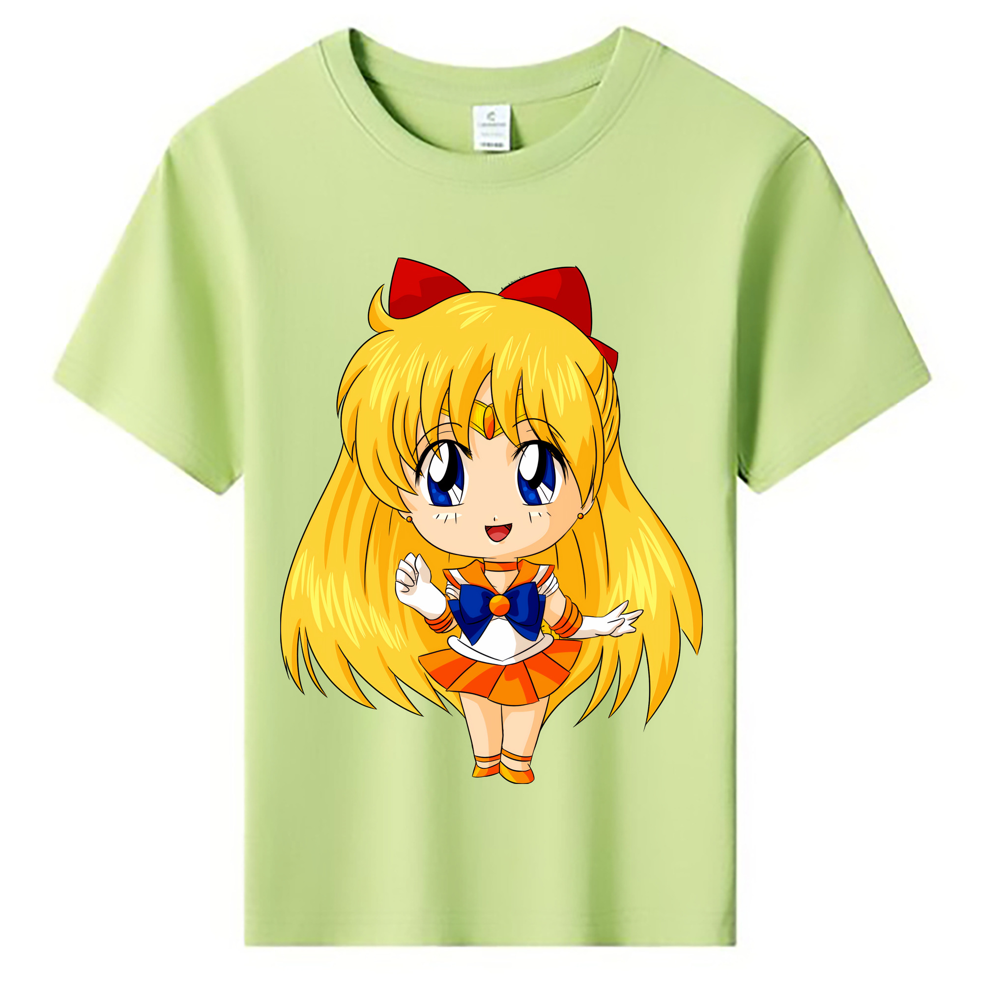 （画像用） 美少女戦士セーラームーン 愛野 美奈子 あいの みなこ Sailor Moon Aino Minako 綿100％キッズTシャツ（フロントプリント）